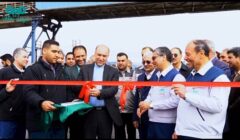 افتتاح جاده مواصلاتی فولاد سنگان به پل راه آهن در منطقه معدنی سنگان