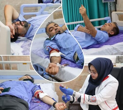 اهدای خون راهی برای پیوند کارکنان مجتمع پتروشیمی شهید تندگویان با جامعه اهدای خون راهی برای پیوند کارکنان مجتمع پتروشیمی شهید تندگویان با جامعه