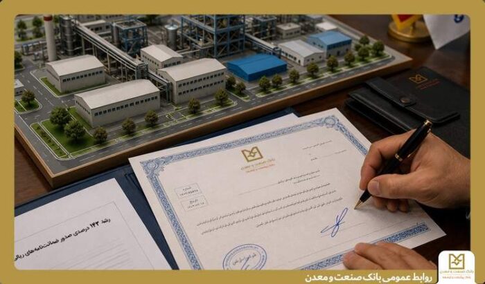 رشد ۱۴۳ درصدی صدور ضمانت‌نامه‌های ریالی بانک صنعت و معدن در سه‌ماهه نخست سال جاری