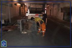 اقدامات گسترده رفت و روب و پاکیزگی درسکوت شب اقدامات گسترده رفت و روب و پاکیزگی درسکوت شب