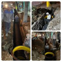 فعالیت شبانه در احداث پروژه پیاده راه خیابان تفرش