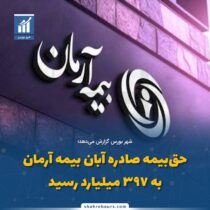 حق‌بیمه صادره آبان بیمه آرمان به ۳۹۷ میلیاردرسید