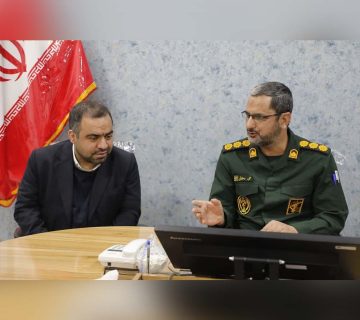 دیدار مدیرعامل شرکت آهن و فولاد ارفع با فرمانده ناحیه مقاومت بسیج اردکان