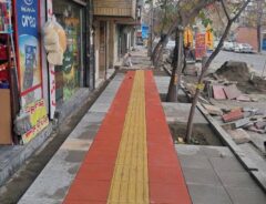 بهسازی پیاده رو خیابان دانشگاه هوایی جنوبی در منطقه۹